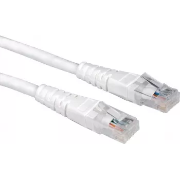 SECOMP STANDARD kabel krosowy UTP Cat.6 (Class E), biały, 0,5 m S1770