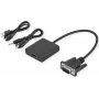 SECOMP STANDARD kabel adapter VGA + audio na HDMI, 0,23 m, czarny S3211