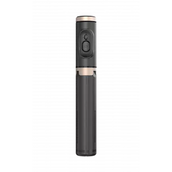SEEK TOTI Selfie Stick z ukrytym statywem Q12, czarny