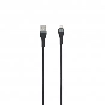 SEEK TOTI USB-A do Lightning 2m Pleciony Kabel 2A (Non-MFI) Czarny