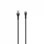 SEEK TOTI USB-A do Lightning 2m Pleciony Kabel 2A (Non-MFI) Czarny