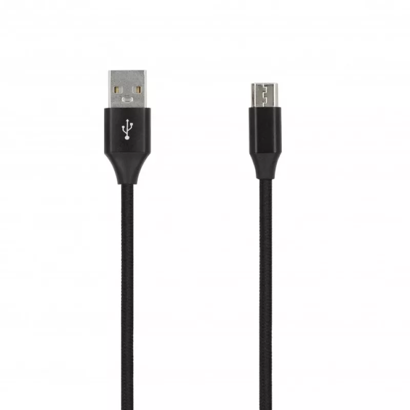 SEEK TOTI USB A do Micro USB, pleciony kabel 2m, 2A, czarny
