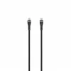 SEEK TOTI USB-C do USB-C 2m Pleciony Kabel 3A Czarny