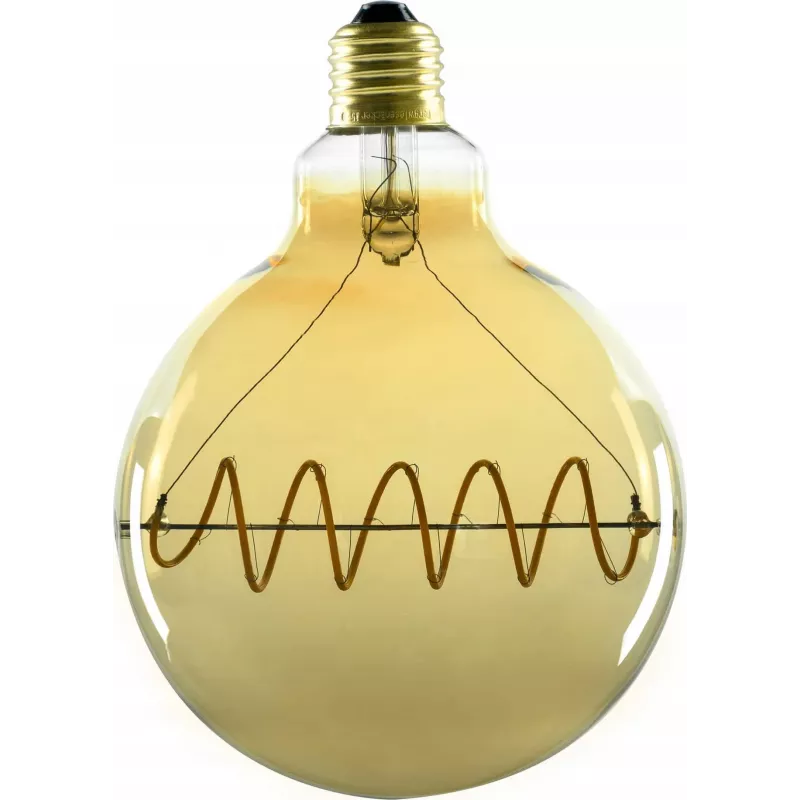 SEGULA LED Bridge Globe 125 Curved Plus Gold E27 6.5W 1900K