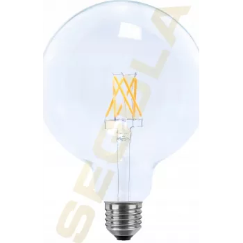 SEGULA Żarówka LED Globe 125 przezroczysta E27 6,5W 650lm 2700K ciepła biel ściemnialna