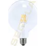 SEGULA Żarówka LED Globe 125 przezroczysta E27 6,5W 650lm 2700K ciepła biel ściemnialna
