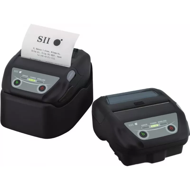Seiko Instruments MP-B30 Mobilna Termiczna Drukarka Etykiet, 203 dpi, 127 mm/s, USB i Bluetooth, Czarny MP-B30-B02JK1-EA