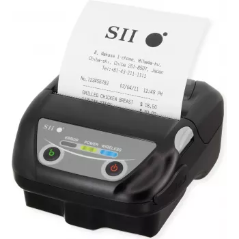 Seiko Instruments MP-B30 Mobilna Termiczna Drukarka Etykiet, 203 dpi, 127 mm/s, USB i Bluetooth, Czarny MP-B30-B02JK1-EA