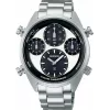 SEIKO SFJ001P1 Męski zegarek z chronografem kwarcowym solarnym 42mm ze stali nierdzewnej