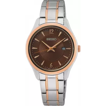 SEIKO SUR476P1 Zegarek damski kwarcowy 30mm Stal nierdzewna