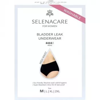 Selenacare Bladderleak Underwear High Waist Black / L