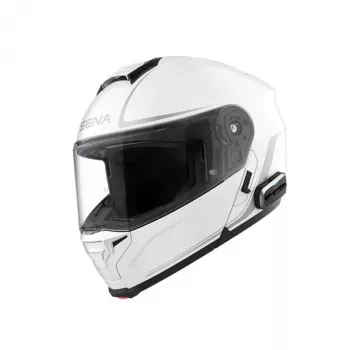 Sena OUTRUSH 2 Inteligentny kask modułowy z interkomem Mesh, błyszczący biały, L