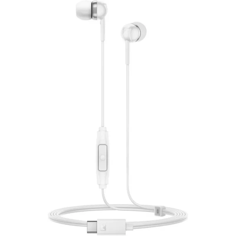 Sennheiser CX 80U przewodowe słuchawki USB-C z mikrofonem, białe