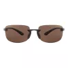 SERENGETI MAN SS755004-S Okulary przeciwsłoneczne Aviator - Soczewki Drivers Brown - Oprawa Gunmetal
