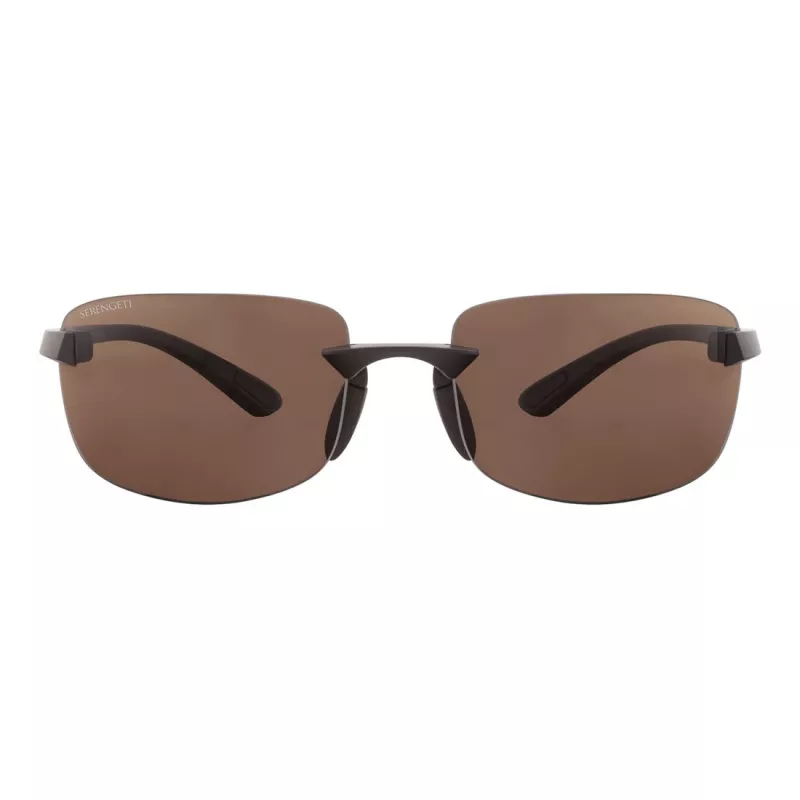 SERENGETI MAN SS755004-S Okulary przeciwsłoneczne Aviator - Soczewki Drivers Brown - Oprawa Gunmetal