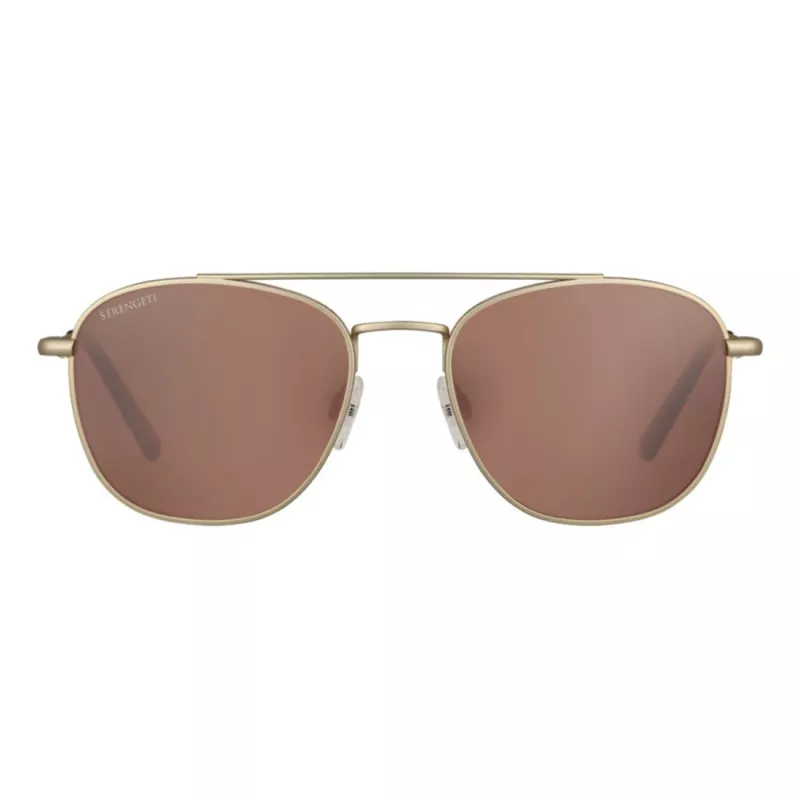 SERENGETI Unisex Sunglasses SS542004 - Photochromic Polarized Mineral Glass Lenses, 53mm Lens Width, Classic Rectangle
