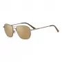 SERENGETI Okulary przeciwsłoneczne unisex SS545001-S Nuvola - Soczewki polaryzacyjne fotochromowe Drivers Gold - Oprawka z błyszczącego czarnego nylonu - 55/16/145 mm