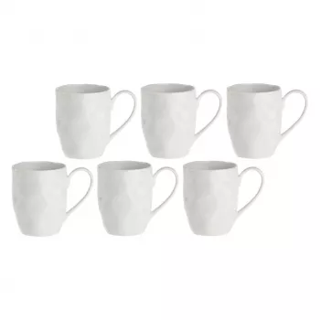 Zestaw 6 Porcelanowych Kubków LA PORCELLANA BIANCA Kolekcja Bianca