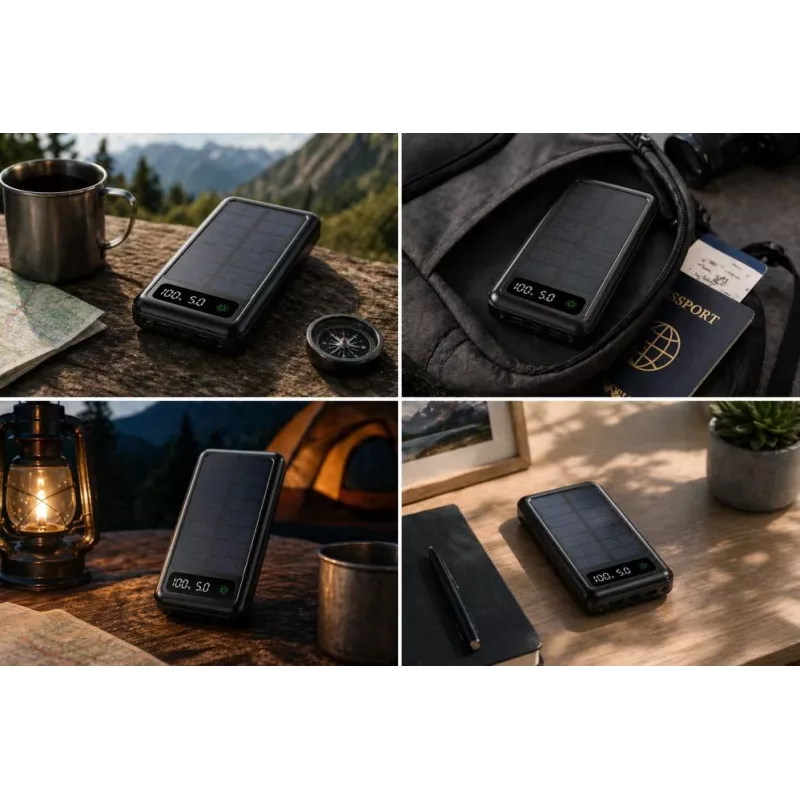 Setty Solar Power Bank SLR-120 20000 mAh Czarny