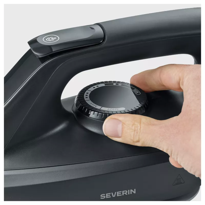 Severin BA 3192 Stacja parowa do prasowania – 2400W, 5.5 bar, ceramiczna stopa, czarny matowy