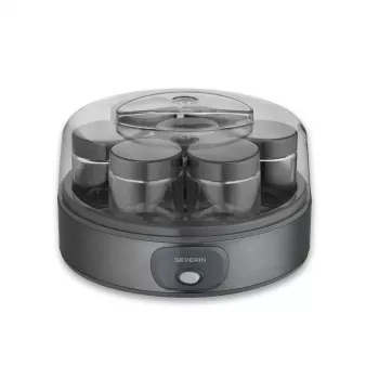 Severin JG 3510 Jogurtownica, 7 x 150 ml szklane słoiki, 13 W, biała