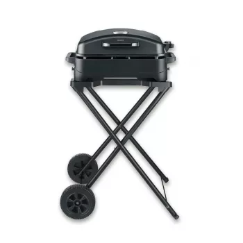 Severin PG 8598 Elektryczny grill BBQ ze stojakiem 2500 W, chromowany ruszt 1000 cm²