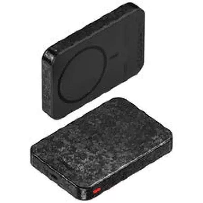 SHARGE CarbonMag 10K Bezprzewodowy Power Bank, 10 000 mAh, Qi2 15 W, USB-C 20 W, Czarny YDD-SG-C2TXWCX-HEI