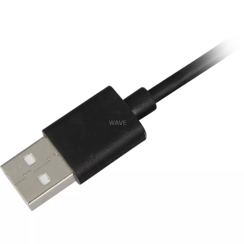 SHARKOON USB 2.0 Cable, USB-A Męski do USB-C Męski (Czarny, 2 m)