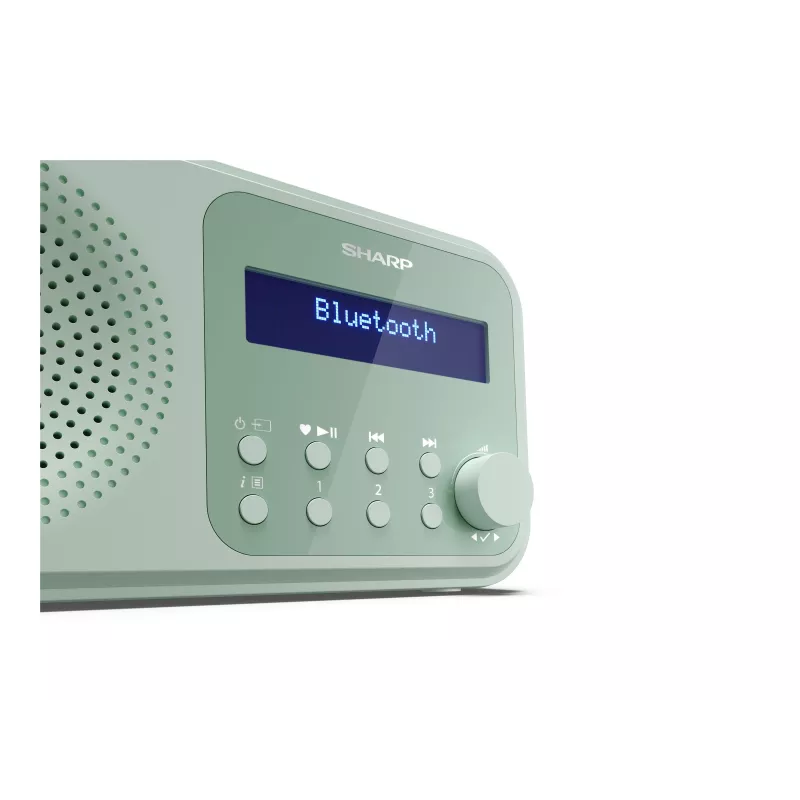 Sharp Tokyo DR-P420(GN) przenośne radio DAB+/FM, Bluetooth 5.3, akwamarynowa zieleń