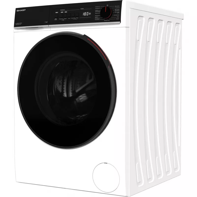 Pralka ładowana od przodu SHARP ES-WNFB214CWDA-DE, 10 kg, 1400 obr/min, Biała, Wi-Fi, Zaawansowany silnik inwerterowy