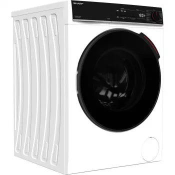 Pralka ładowana od przodu SHARP ES-WNFB214CWDA-DE, 10 kg, 1400 obr/min, Biała, Wi-Fi, Zaawansowany silnik inwerterowy