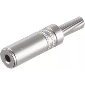 shiverpeaks BASIC-S 3,5 mm złącze stereo jack, obudowa metalowa, połączenie lutowane, worek foliowy z otworem euro (BS51210-M)