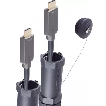 shiverpeaks BASIC-S aktywny optyczny kabel HDMI 4K 30m pancerny odporny na przecieranie czarny BS30-04485