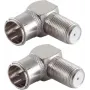 SHIVERPEAKS BASIC-S F-Quick zestaw adapterów kątowych, 2x F-męski na F-żeński, 75 omów, niklowany BS15-300414