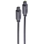 SHIVERPEAKS BASIC-S światłowodowy kabel audio, Toslink do Toslink, 10,0 m, 4,0 mm, czarny BS69004-10
