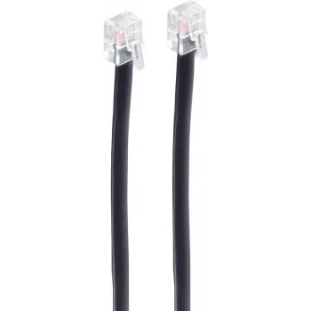 SHIVERPEAKS BASIC-S Kabel modułowy RJ11/RJ12 6P6C Czarny 15m BS70095-6/6