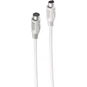 Przedłużacz PS/2 SHIVERPEAKS BASIC-S, 6-pin Mini DIN męski do żeńskiego, 3,0 m, czarny BS78106-3