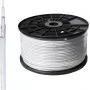 Kabel koncentryczny SAT SHIVERPEAKS BASIC-S 100m, 1,1/5,0, 4-krotnie ekranowany, CCS, 75 Ohm, biały BS81800-STAKU