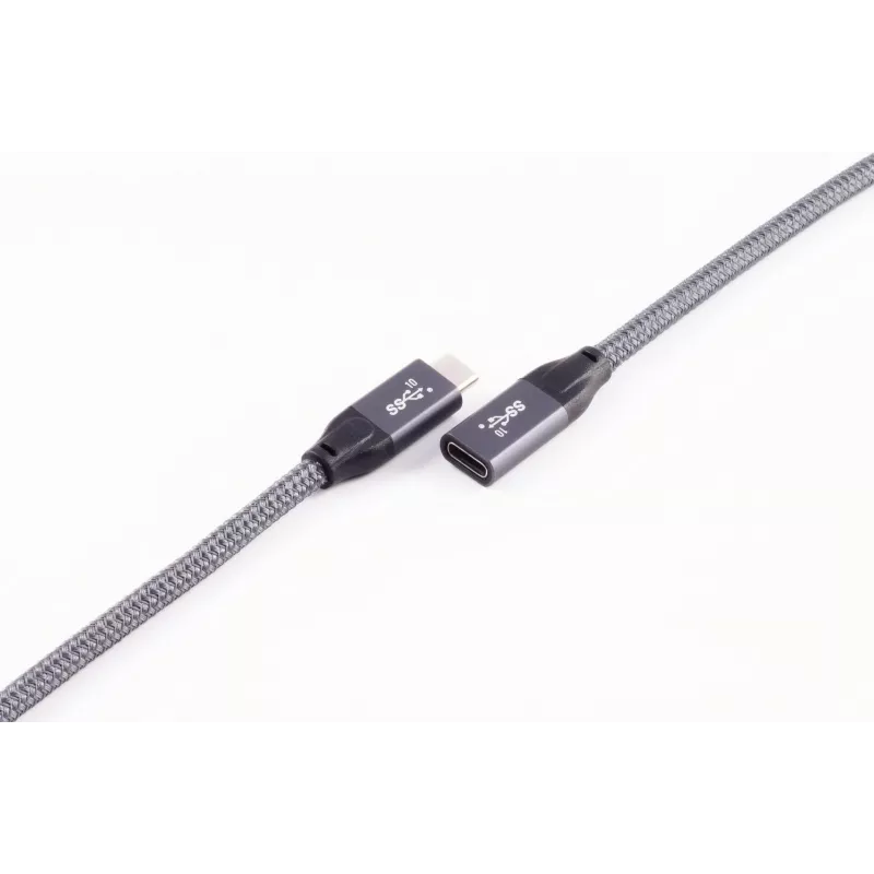 ShiverPeaks BASIC-S Przedłużacz USB-C, USB 3.2 Gen 2, 2,0 m, czarny