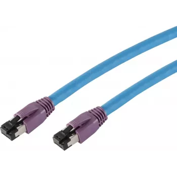 SHIVERPEAKS BS08-40031 kabel sieciowy Cat8 S/FTP, RJ45, 2 m, niebieski, 40 Gbit/s, 2000 MHz