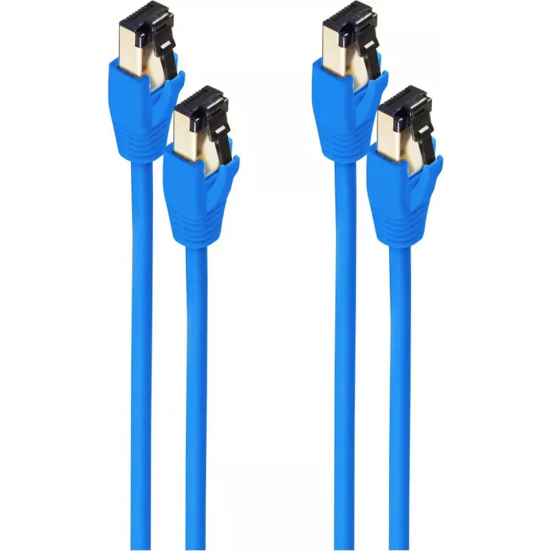 shiverpeaks BS08-41071-2 kabel sieciowy Cat8.1 F/FTP, niebieski, 10 m, RJ45, 40 Gbps, LSZH