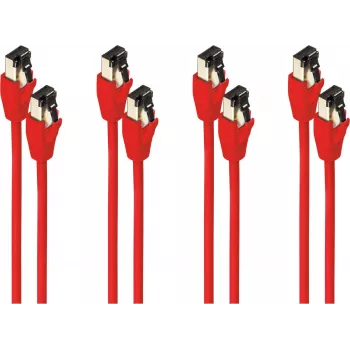 shiverpeaks BS08-41074-4 kabel sieciowy Cat8.1 F/FTP, RJ45, czerwony, 10 m