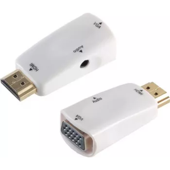 SHIVERPEAKS BS10-01001 Aktywny konwerter HDMI na VGA + audio 3,5 mm, 1080p, czarny
