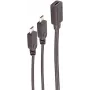SHIVERPEAKS BS13-20021 Kabel rozdzielający USB-C na 2x Micro-USB B 0,3m Czarny