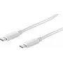 shiverpeaks BS13-45026 kabel USB-C do USB-C 1m biały USB 3.2 Gen 2 10Gbps 100W PD