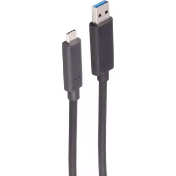 SHIVERPEAKS BS30-39105 Aktywny światłowodowy kabel USB 3.2 Gen 2, USB-A do USB-C, 10 Gbps, 25 m, czarny