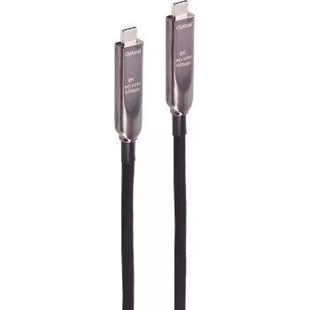 SHIVERPEAKS BS30-43215 kabel hybrydowy USB-C 3.2 Gen 2, wideo 8K, dane 10 Gbps, zasilanie 60 W Power Delivery, 12,5 m, czarny