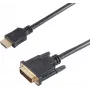 SHIVERPEAKS BS77481 kabel adapter wideo HDMI Typ A męski do DVI-D męski, 1,5 m, czarny, pozłacane styki, potrójne ekranowanie, obsługuje 1920x1200