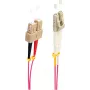 SHIVERPEAKS BS77941/4 OM4 kabel światłowodowy duplex LC-SC wielomodowy, 15 m, fioletowy