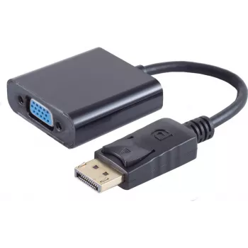 Kabel adaptera SHIVERPEAKS DisplayPort 1.1 na VGA, 15cm, czarny 14-05009